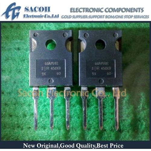10Pcs 60APU02PBF or 60APU02 or 60CPU02 TO-247 60A 200V Fast Recovery Diode