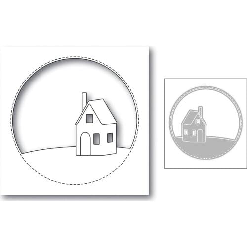 2020 New Circle Frame Edge Metal Cutting Dies For DIY Cut Paper Embossing Making House Card Album and Scrapbooking No Stamps Set