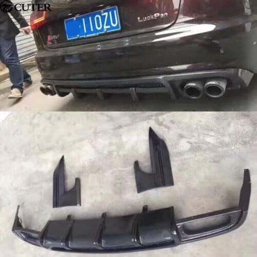 A6 RS6 Carbon Fiber Car Body Kits rear diffuser rear lip for Audi A6 RS6 Car body kit 13-16