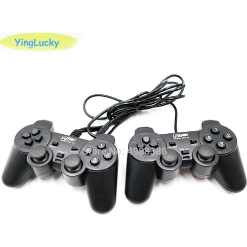 Arcade handle cable negro 1,8 M mando a distancia de doble impacto Gamepad Joypad para PlayStation 2 PS2 K5