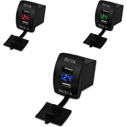 High Quality 12v 24v 3.1A Car-Charger Dual USB Charger Mobile Phone Travel Adapter cigarette Lighter Car Charger