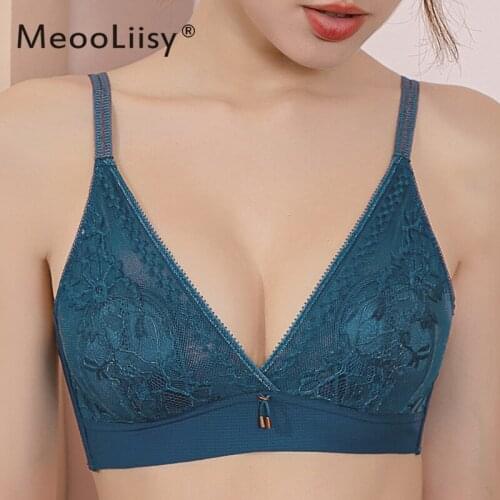 Thin Lace Wire Free Bra Underwear Women Lenceria Brassiere French Style Bralette Summer Intimate Underwear Womens Intimates