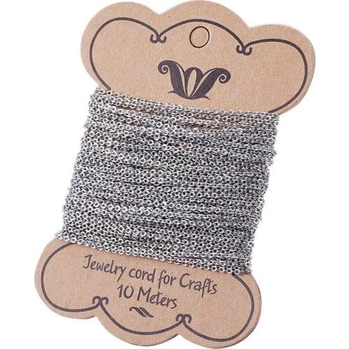 10meter Soldered Stainless Steel Rolo Chains Link Chain for Jewelry Making DIY Bracelet Necklace Finding 2x1.5mm