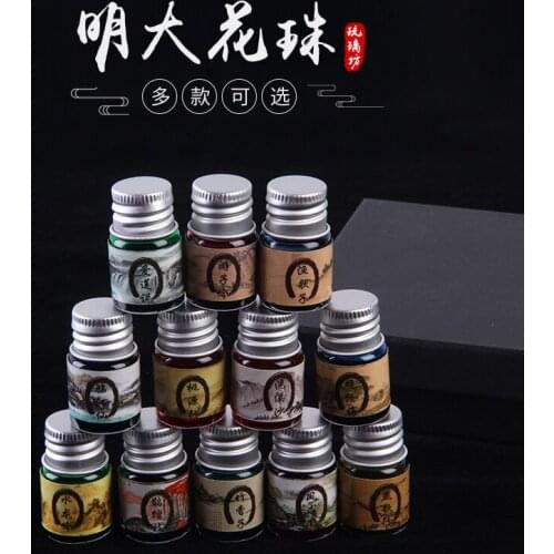 Glass Pen Ink, Fountain Pen Ink, 12 Pcs X 6ml Color Inl With Gift Box