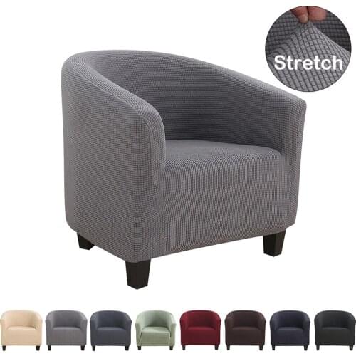 Tub Chair Stretch Barrel Chair Home Spandex Accent Living Room Chair Cover Sofa Chair Case Slipcover Armchair Elastic Protective