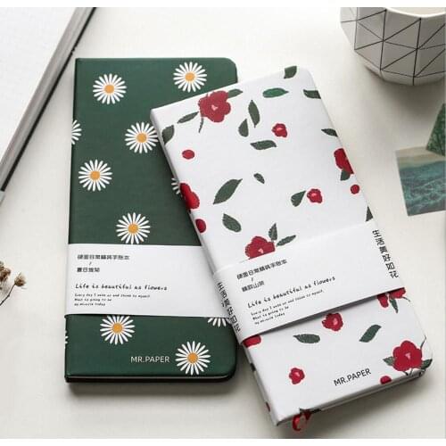 Exquisite TN Notebook Beautiful Flowers Handbook Grid Page Weekly Planner