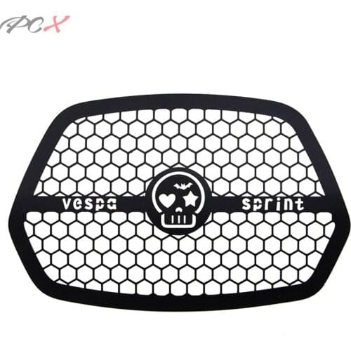 Motorcycle Headlight Cover Head Lamp Protector Aluminum Net Accessories for Piaggio Vespa Sprint 150 2017 2018 2019 2020