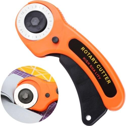 LMDZ LeatherCraft 45mm Rotary Fabric Cutter Circular Blade DIY Patchwork Sewing Quilting Roller Fabric Leather Cutting Tool