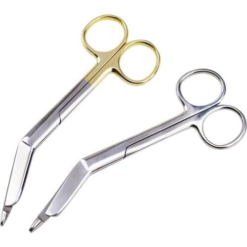 Stainless Steel Gauze Bandage Scissors Gold Handle Dressing Surgical Scissors Household Plaster Scissors Nurse Scissors