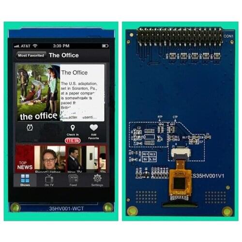 3.5 inch 34P 65K TFT LCD Capacitive Touch Screen Module 16Bit 8080 Interface 320(RGB)*480 STM32