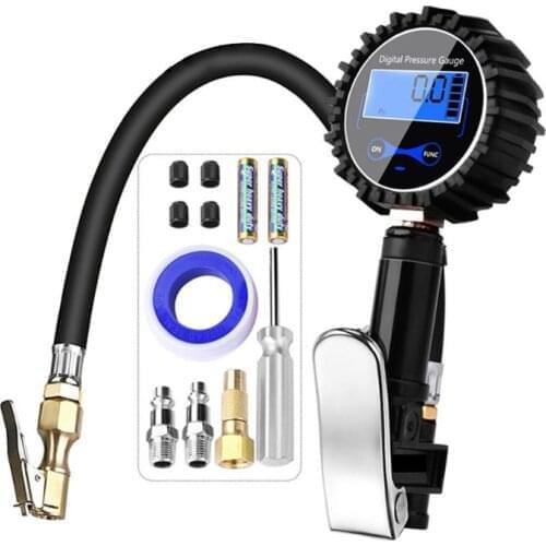 2019 New Digital Tire Inflator Pressure Gauge Air Compressor Pump Quick Connect Coupler For Car Truck Motorcycle Auto Parts