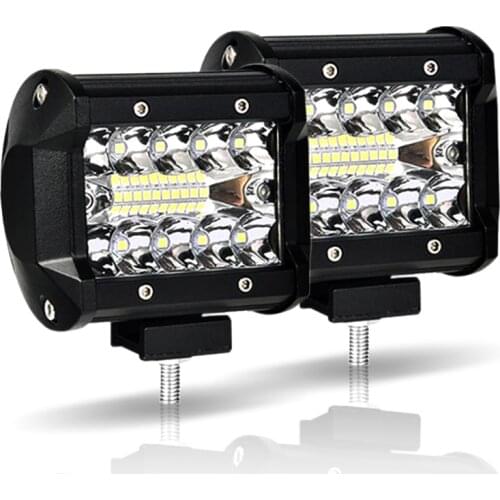 Work Light 60W Led Light Bar 12V 4x4 Accessories Off Road Led Beams for Tractor Auto Moto 4inch spotlight Flood lightbar Lamp