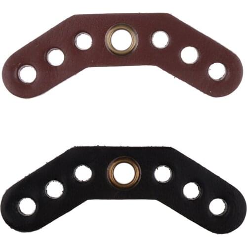 Wrist Strap Archery Bow Wrist Sling Leather Yoke Bracket Mount Black Brown Outdoor Tactical Hunting Belt Accessories