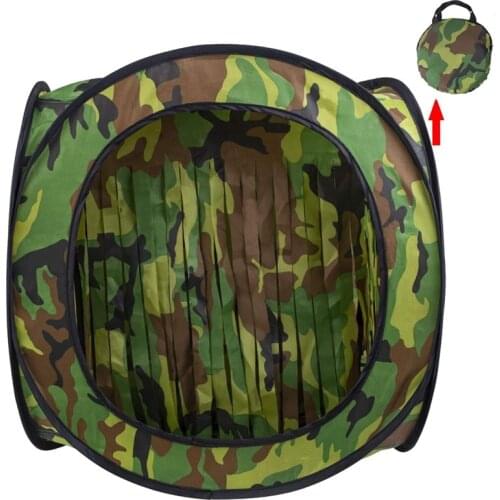 Tactical Foldable Airsoft Target Tent Trap Slingshot BB Trap Net Auto Pop-up Shooting Target Tent BB Target Camo Holder Case