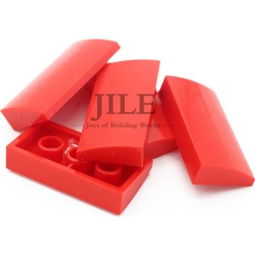 Moc Slope Curved 2x4x2/3 No Studs with Bottom Tubes 88930 DIY Enlighten Building Blocks Bricks Sets Compatible Assembles Part