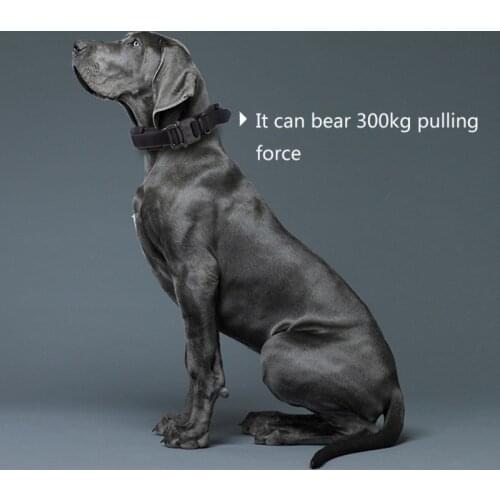 Tactical Collar Pet Collar Wear Resistant Outdoor Adjustable Medium To Large Leash Dog Collar Dog Collar