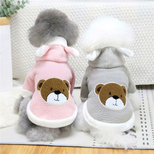 Warm Dog Clothes For Small Medium Dogs Chihuahua Yorksire Pet Coat Winter Puppy Plush Clothing Cute Cat Costume Teddy Pora Perro