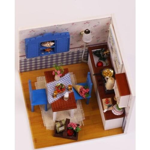 Warm afternoon DIY cottage hand-assembled house model toys