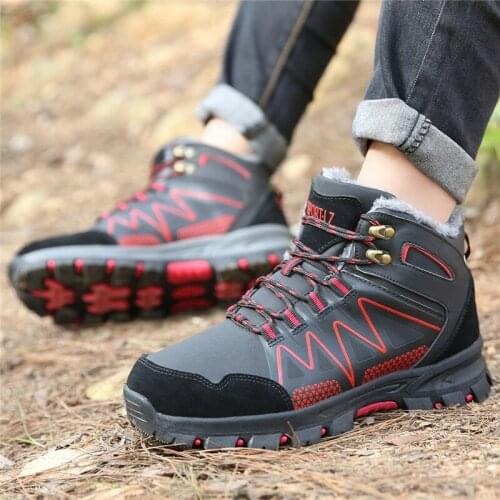 Large Size Outdoor Shoes High-top Wear-resistant Hiking Shoes Non-slip Sports Trekking Shoes Mens Shoes
