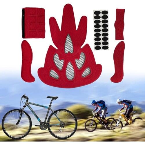 Universal Helmet Inner Padding Protection Foam Pads Kit Sealed Lining Sponge Set for Outdoor Sports Bicycle Accessories