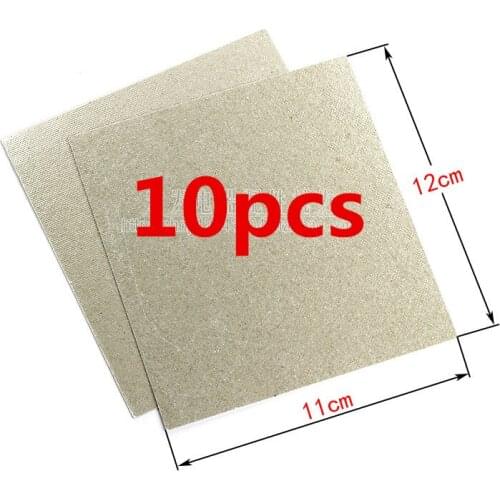 10pcsSpare parts for microwave ovens mica microwave12*11cm mica sheets microwave oven plates magnetron cap