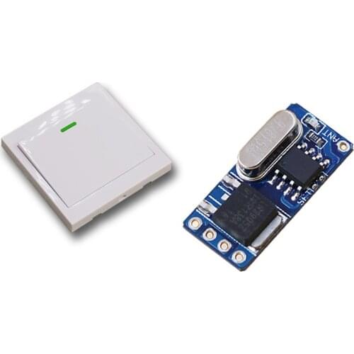 Best Price DC3.5V 6V 9V 12V 1CH Wireless Remote Control Switch System Receiver +Wall Transmitter Wireless Power Switch 315/433