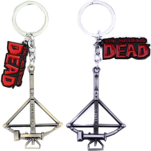 TV Series The Walking Dead Design Logo Crossbow Alloy Key Chains Keychain Keyfob Keyring Key Chain Accessories
