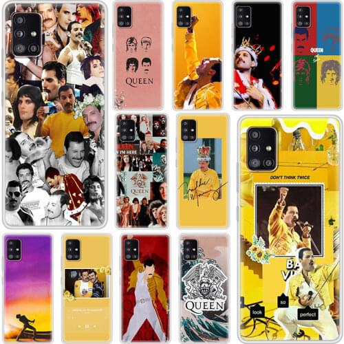 Matte Case For Samsung Galaxy A51 A71 A21s A31 M30s A12 A41 A02s A11 M31 A91 M51 Cover Soft Phone Fundas Freddie Mercury Queen