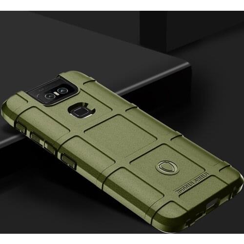 Thouport Rugged Shield Silicone Case For Asus Zenfone 6 2019 ZS630KL Military Hard Silicon Cover For Asus 6z Zenfone6 Case