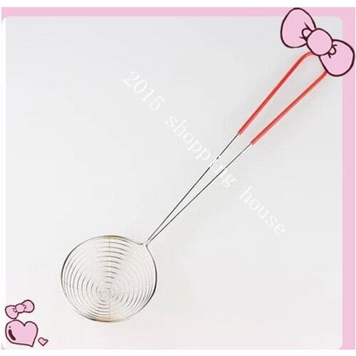 Stainless steel strainer pearl powder pearl milk tea spoon Hot pot spoon pearl milk tea shop Colander