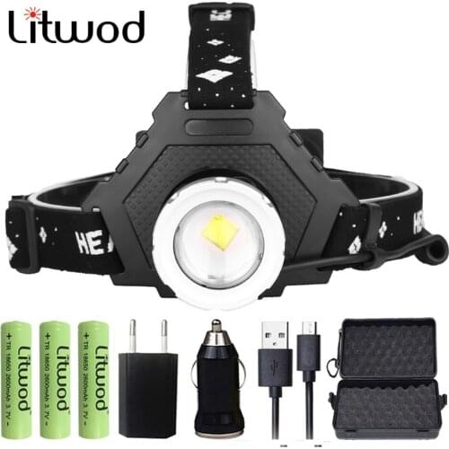 XHP70.2 ZOOM Torch By 3*18650 Battery Super Bright XHP90.2 USB Rechargeable Led Headlamp Most Powerful Headlight Fishing Camping