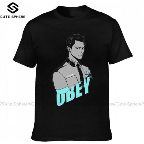 Detroit Become Human Tee Shirt Fashion Short-Sleeve 100 Cotton T Shirt Streetwear Graphic Tshirt Big Man