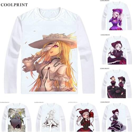 Overlord T-Shirts Long Sleeve Shirts Anime Manga Shalltear Bloodfallen Sharutia Buraddoforun The Bloody Valkyrie Cosplay ShirtS