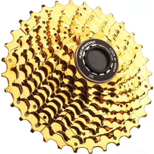 11 Speed Road Bike Cassette 28T 32T Steel Bicycle Freewheel 22 Speed Gold Cassettes Oil Slick Road Bicycle Flywheels for Shimano