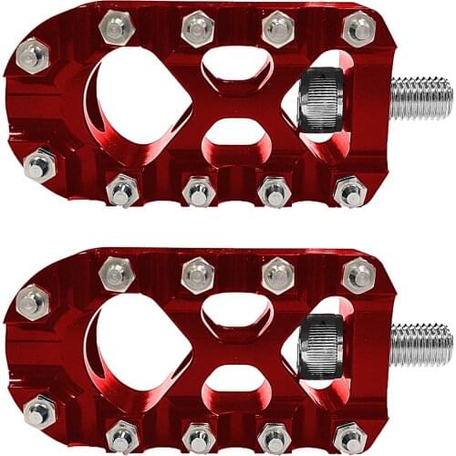 Red MX Style Shift Pegs Bobber Chopper Bike For Harley Sportster Dyna Electra Street Glide Softail XL 883 1200