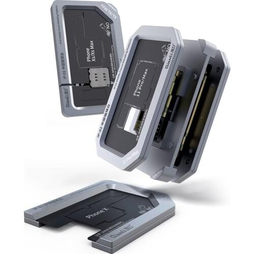 Qianli BGA Metal Reballing Stencil Platform Middle Layer Frame Repair Net Fixture for IPhone X XS XS MAX 11 Pro Motherboard