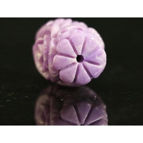 Fashion 21*30mm purple artificial shell drum cylinder column carving flower new loose beads diy jewelry 5pcs B902