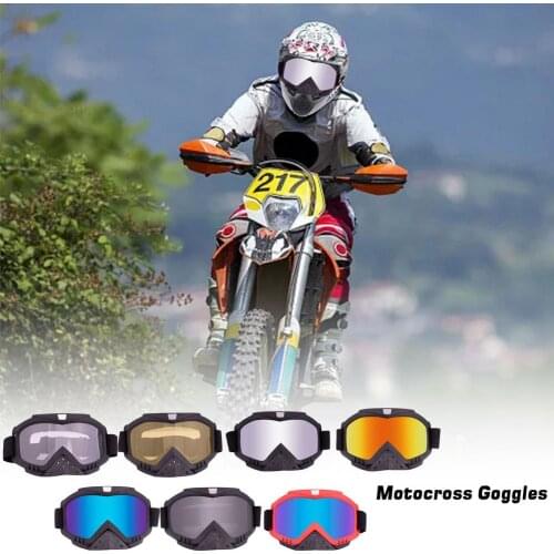 Motorcycle Protective Gears Flexible Breathable Glasses with Adjustable Strap