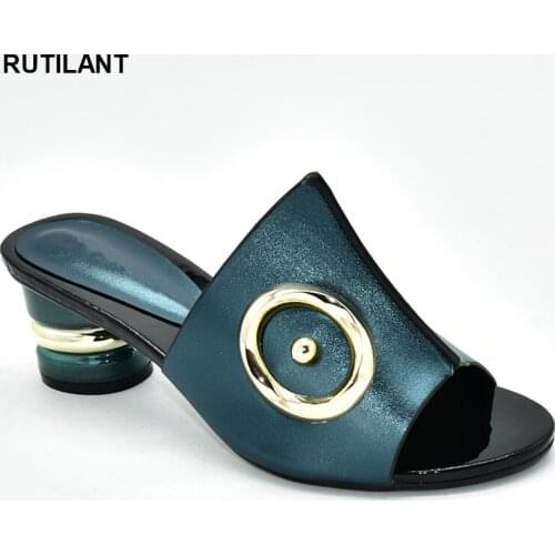 New Fashion African Party Pumps PU Leather High Heel Sandals Women Shoes Summer 2020 Italy High Heels Women Wedding Party Shoes