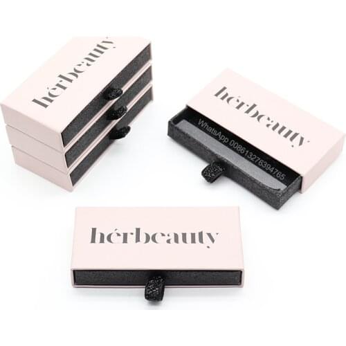 Wholesale Lashes Custom Packaging Logo Nude Lashbox With Black Glitter Eyelashes 3D Mink Lashes Natural Long Soft Thick Lashes