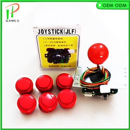 Original Sanwa Joystick JLF-TP-8YT with OBSF-30 Buttons for arcade jamma game kit