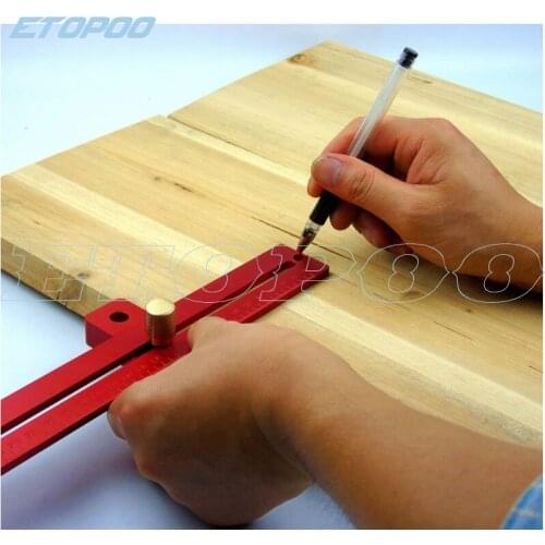 Aluminum Alloy crossed ruler woodworking T type Scriber,Woodworking Ruler