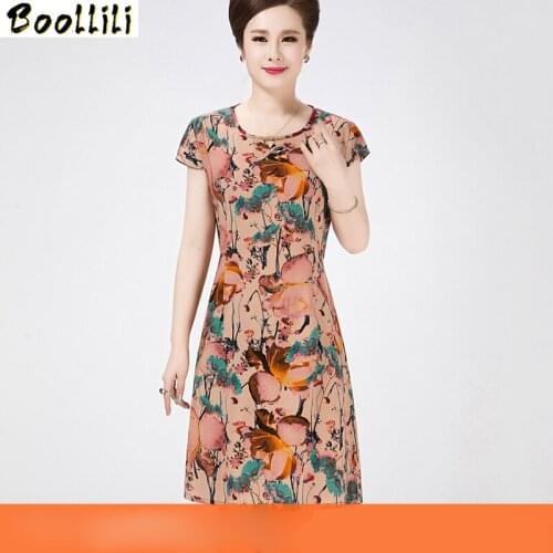 Boollili Vestidos Big Size Dress Women Boho Beach Dress Elegant Floral Dresses Cotton Polka Dot 5XL Fashion Robe Femme