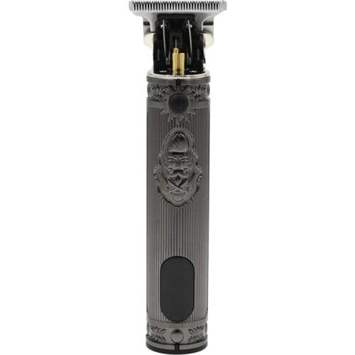 Kemei Professional Barber Zero Gapped Hair Trimmer LCD display T Outliner Cordless Finish Hair clipper All Metal Beard Trimmer