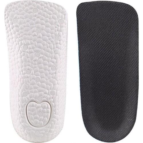 2Pcs Unisex Adult Casual 2.5cm Insoles Breathable Comfortable Non-Slip Heightening Half Pads Shoes Feet Shoes Up Pad