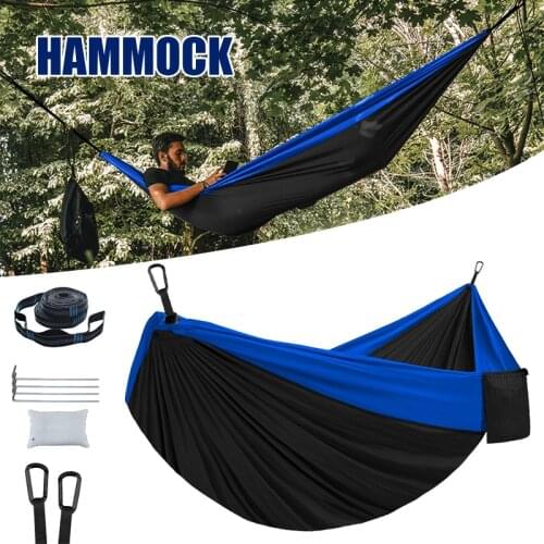 Outdoor Portable Hammock Breathable Swing Lightweight Camping Accessories Suitable for Home Hiking Picnic ASD88