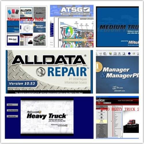 V10.53 Alldata Software Manager Plus +Atsg+Elswin+Moto Heavy Truck Full 49in1 Hdd 1TB