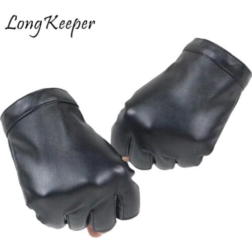 Half Finger Gloves Women Driving Black Gloves Outdoor Sports Fingerless Riding Motocross Protective Gear Non Slip Gloves Guantes