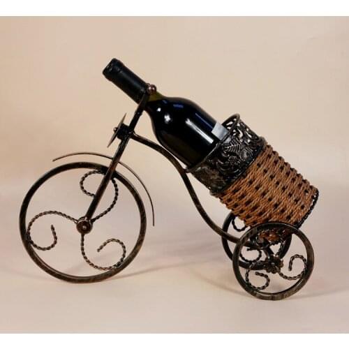 1PC high-end vintage wine rack tricycle wine holder Home Furnishing European bar set fashion accessories KI 2054