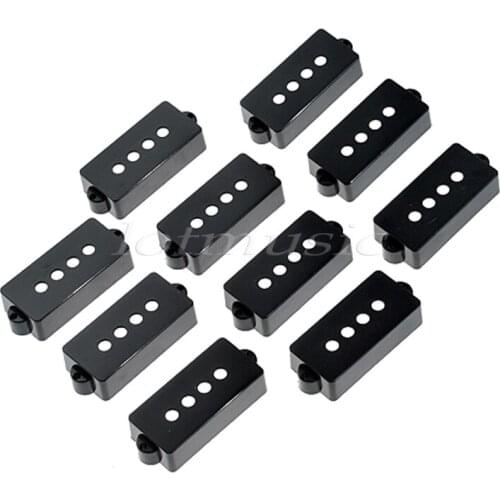 10 Pcs 4 String Black White Bass Pickup Covers for P Bass Parts Replacement Sealed
